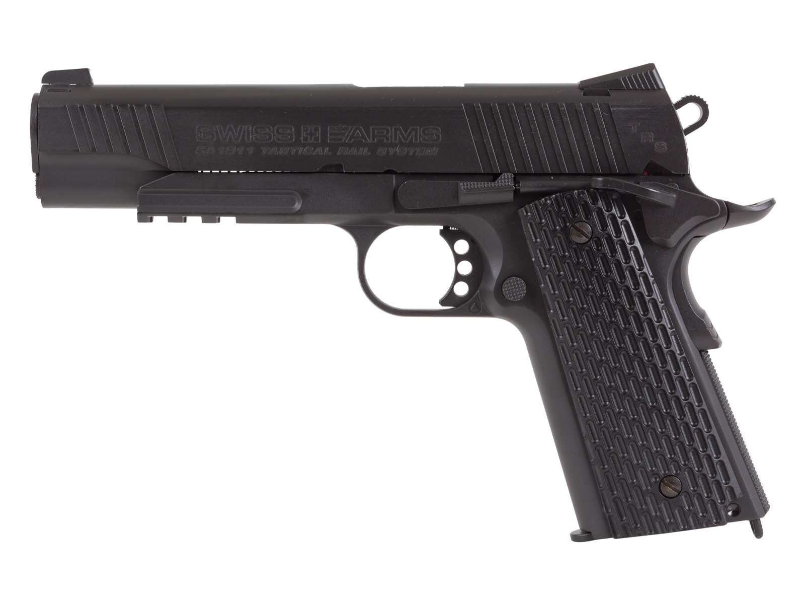 Swiss Arms SA 1911 Tactical CO2 BB Pistol, Black 0.177