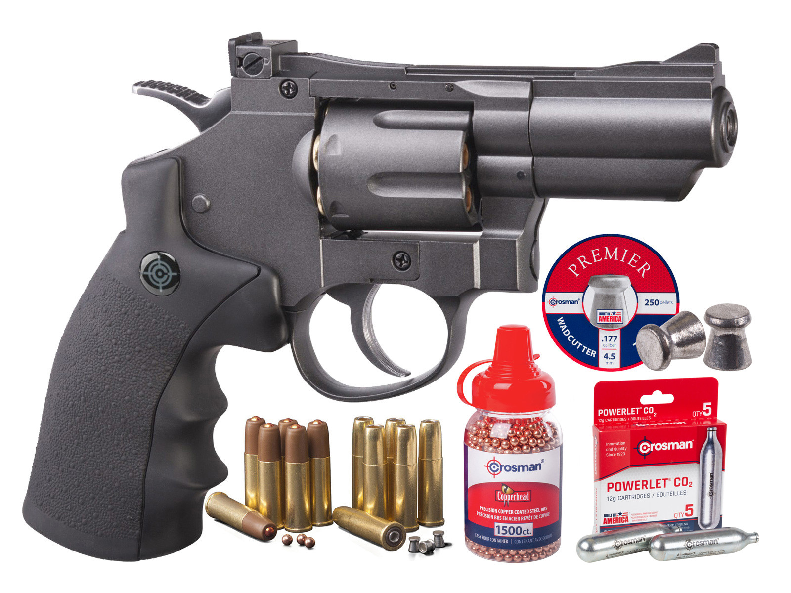 Crosman SNR357 CO2 Dual Ammo Full Metal Revolver Kit 0.177