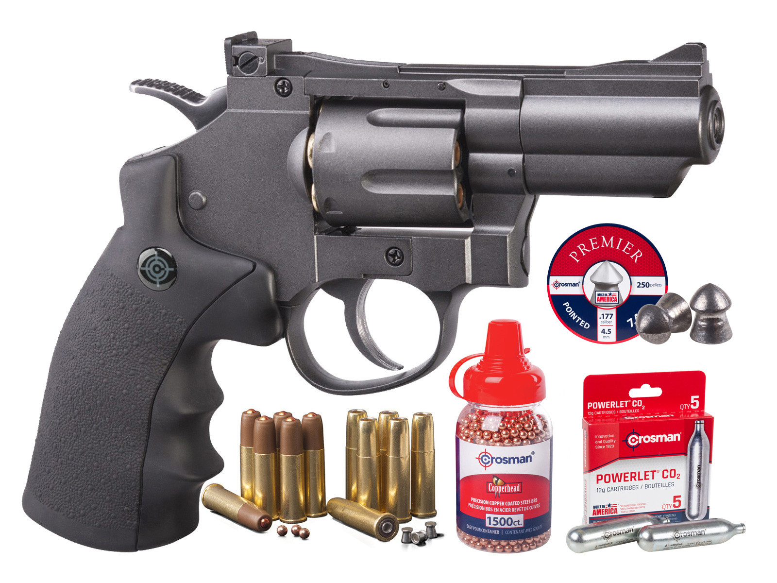 Crosman SNR357 CO2 Dual Ammo Full Metal Revolver Kit 0.177