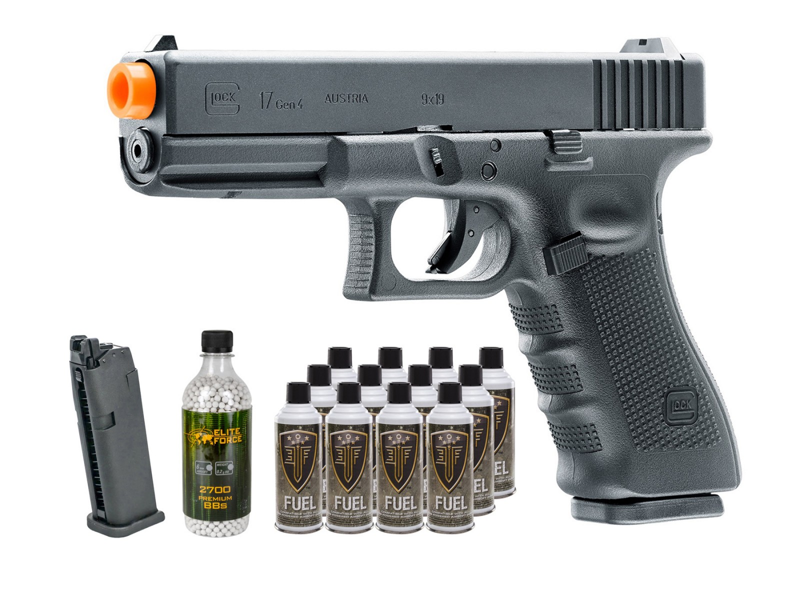 Umarex Elite Force Glock G17 Gen4 GBB Airsoft Pistol Kit