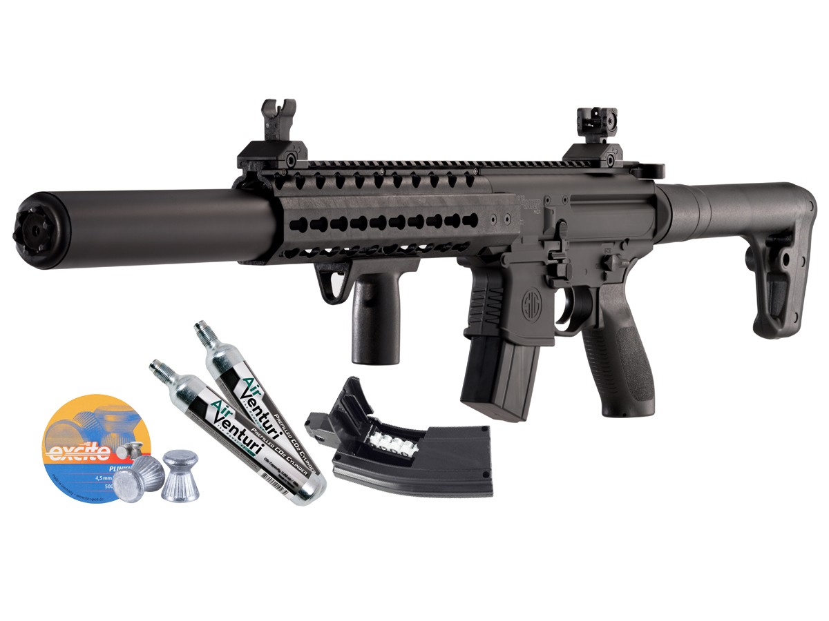 SIG Sauer MCX CO2 Rifle, Black Kit