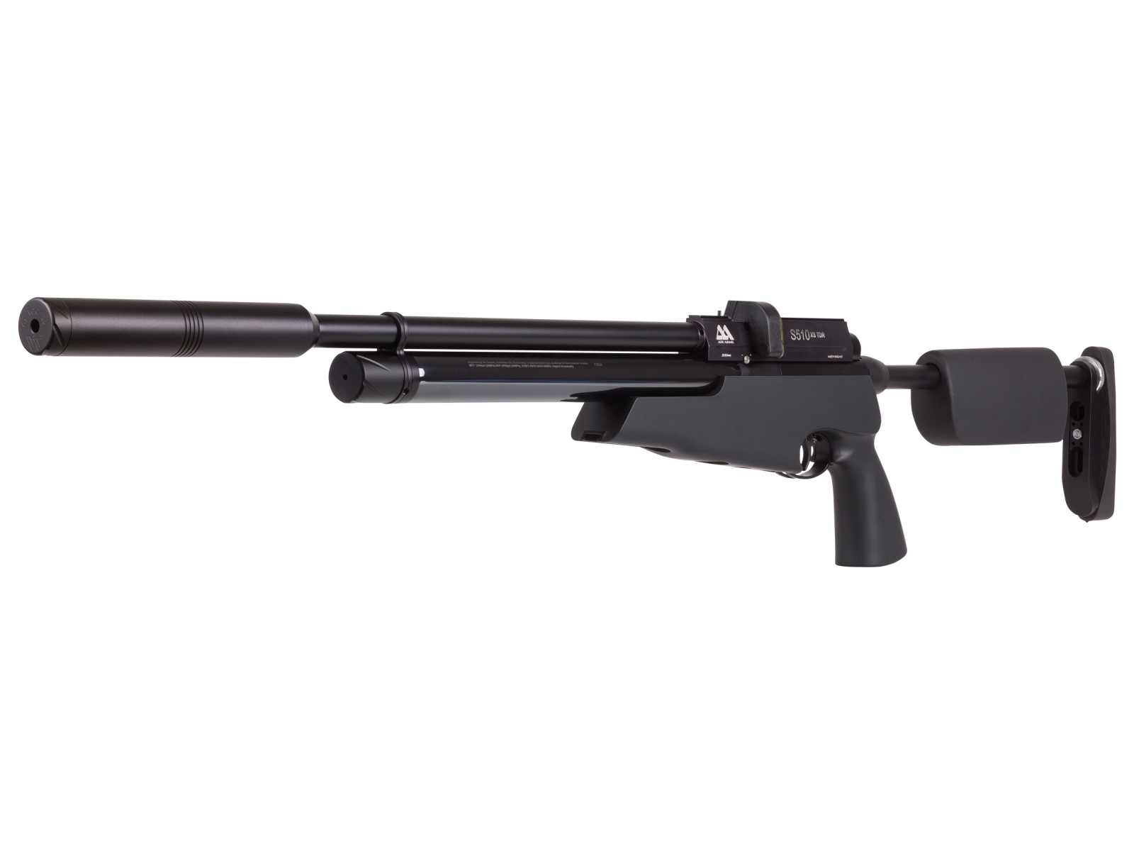 Air Arms S510 XS TDR Tactical, Regulated, Black Soft Touch
