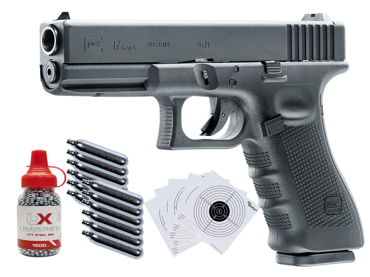 Umarex Glock 17 Gen4 CO2 Blowback .177 BB Gun Kit 0.177
