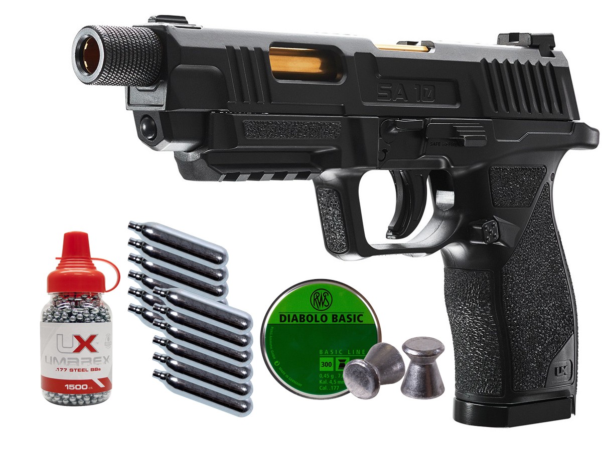Umarex SA10 CO2 Pistol Kit 0.177