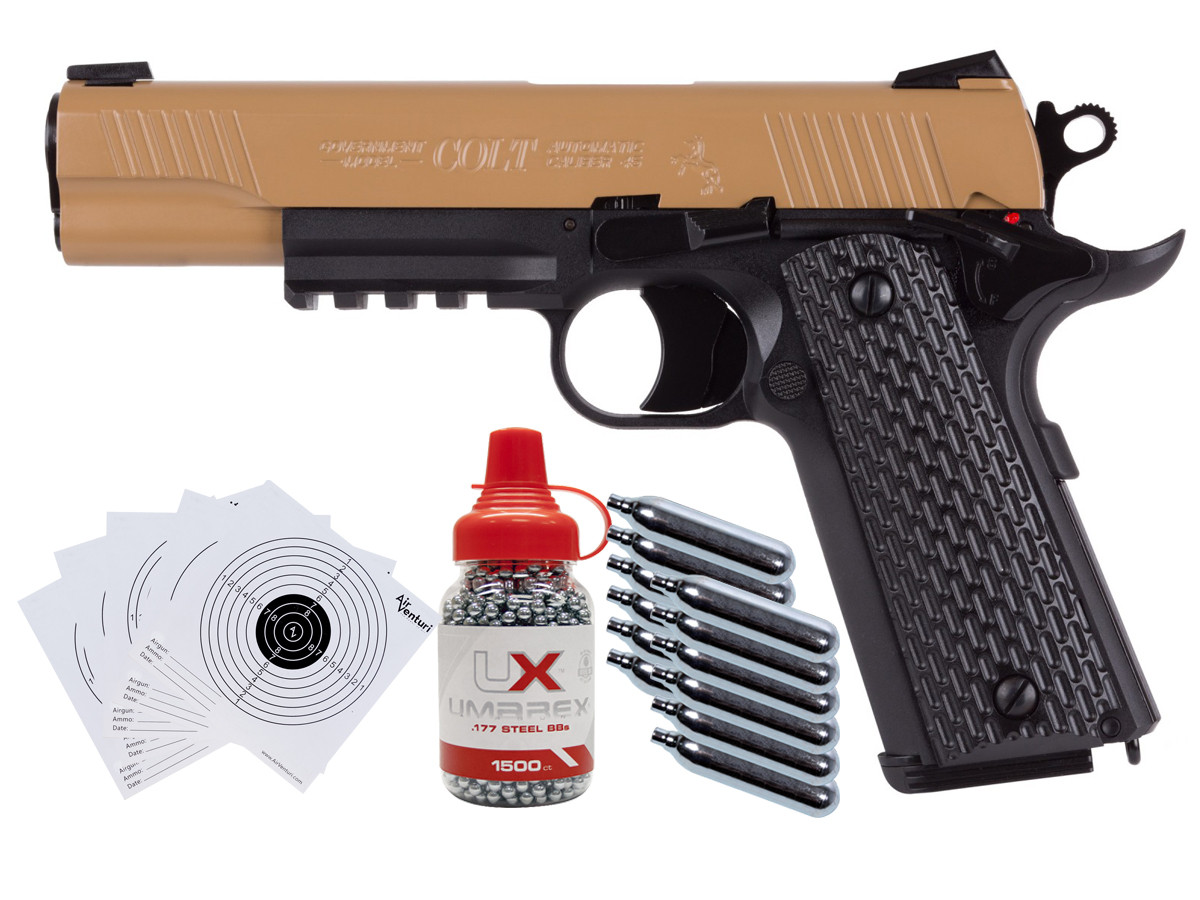 Colt M45 CQBP CO2 Blowback Pistol Kit 0.177