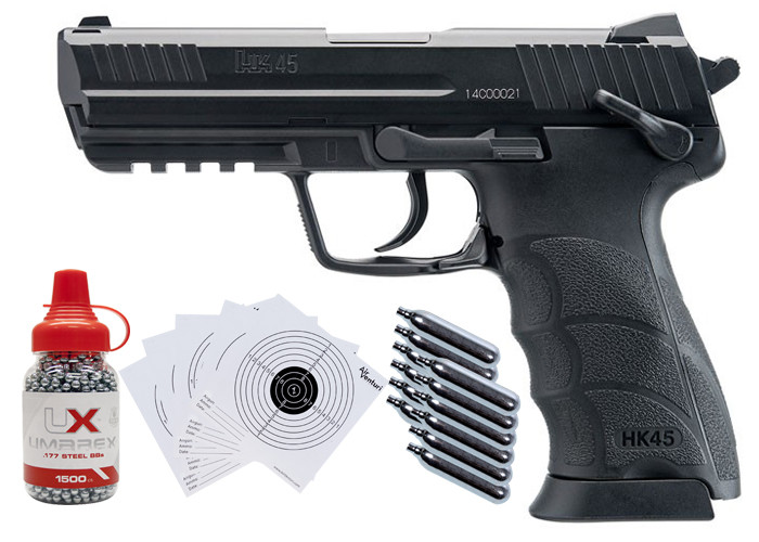HK45 CO2 BB .177 Pistol Kit
