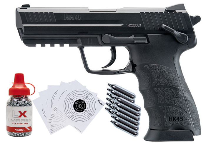 HK45 CO2 BB .177 Pistol Kit 0.177