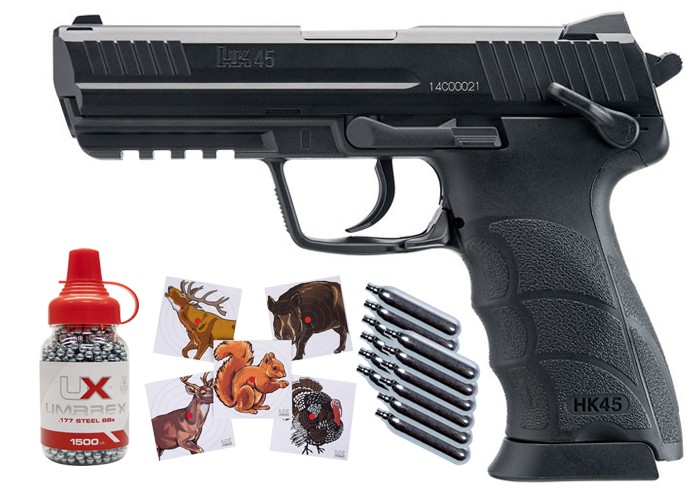 HK45 CO2 BB .177 Pistol Kit 0.177