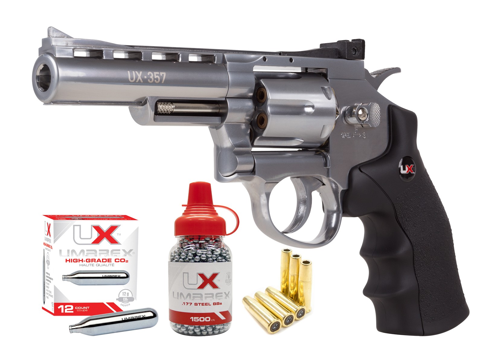 Umarex UX357 CO2 Metal Dual Ammo Revolver Kit