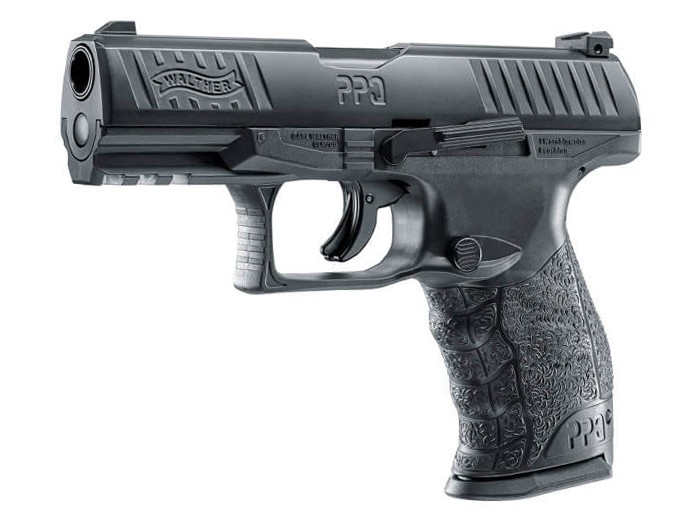 T4E Walther PPQ M2 CO2 Paintball Pistol Black, .43 Cal 0.43