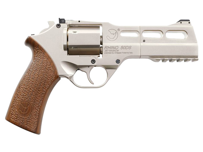 Chiappa Rhino 50DS CO2 .177 BB Revolver, Nickel 0.177