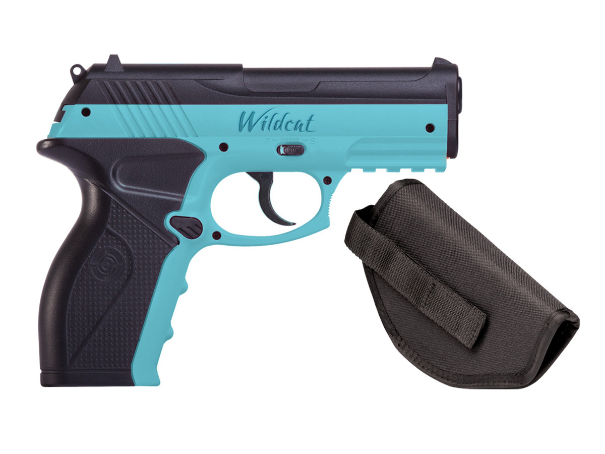 Crosman Wildcat Blue CO2 Air Pistol BB Kit