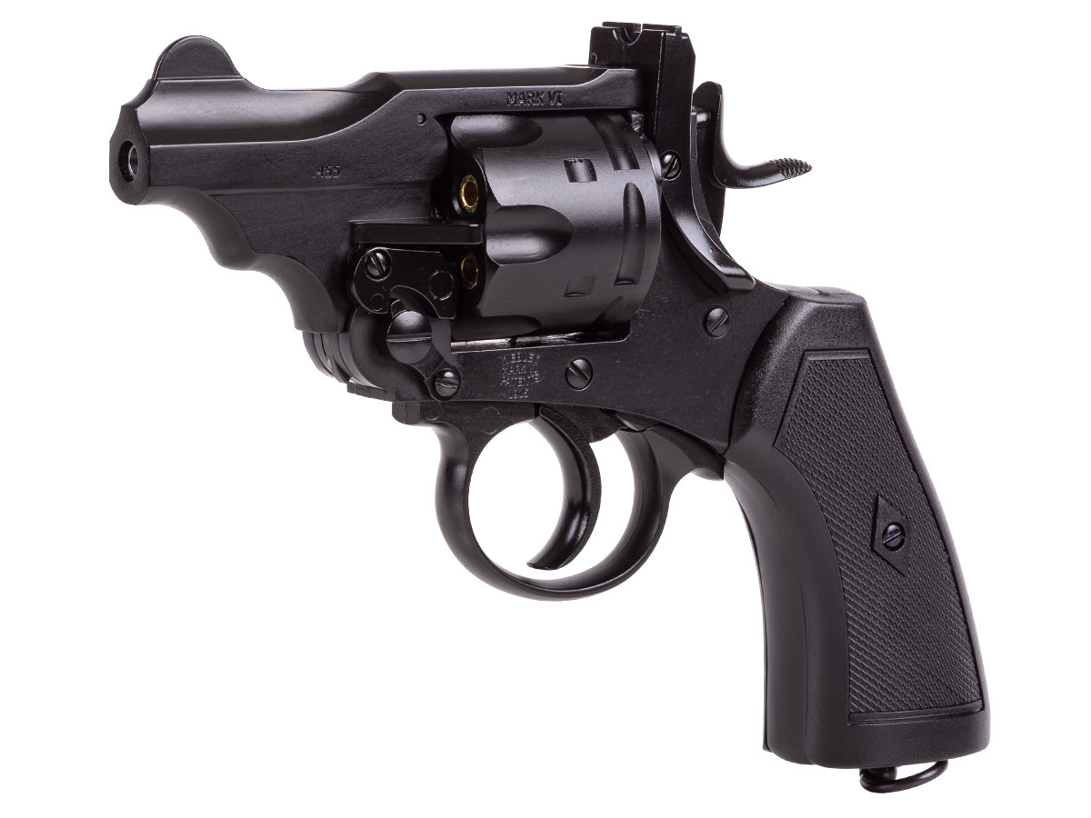 Webley MKVI .177 Air Pistol, Black Finish, 2.5" barrel