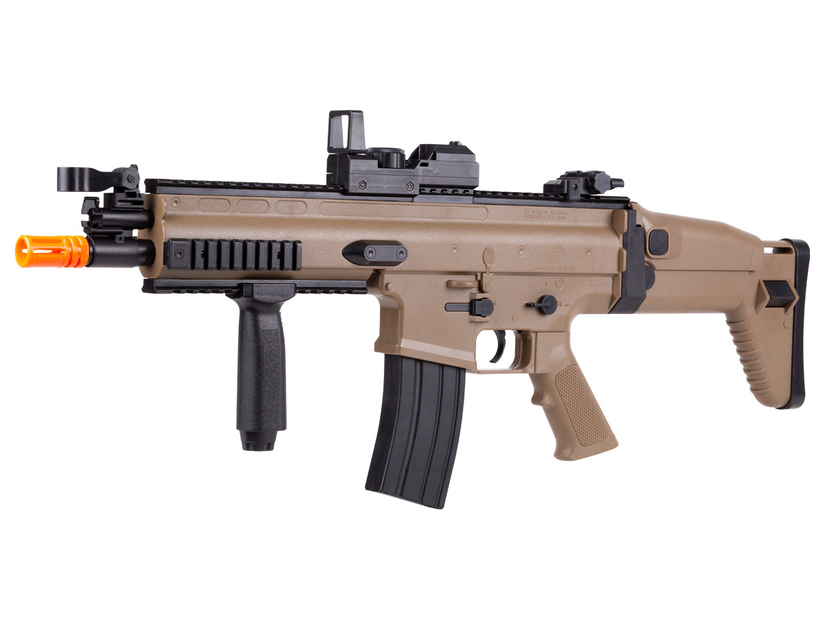 FN SCAR-L AEG Airsoft Rifle, Tan 6mm