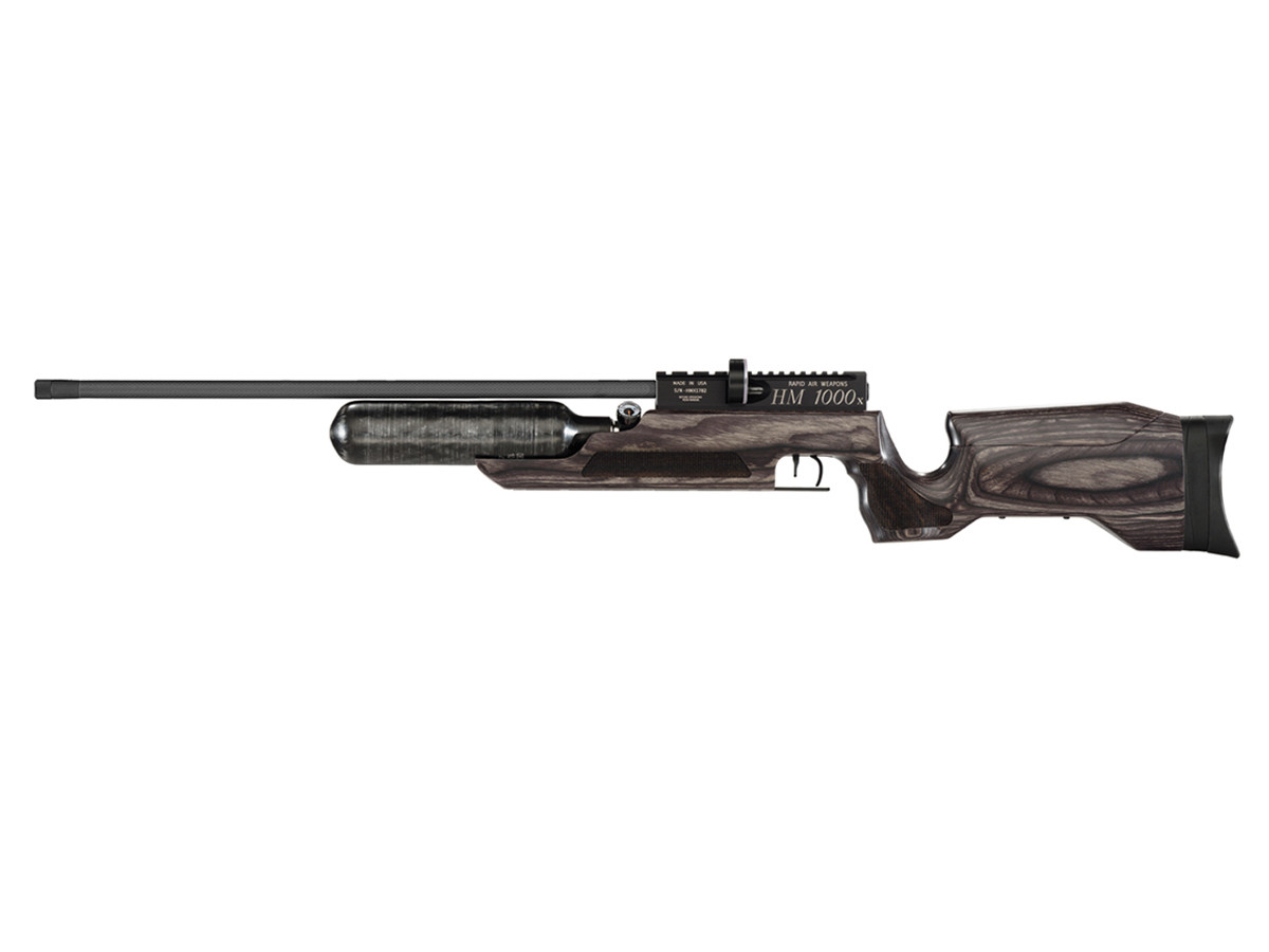 RAW HM1000x LRT Air Rifle, Black Laminate, No Shroud