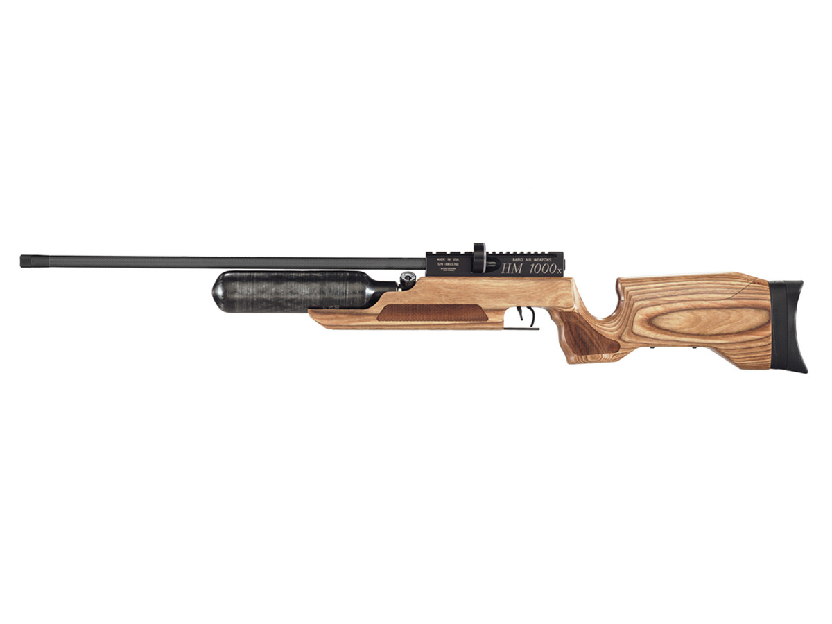 RAW HM1000x LRT PCP Air Rifle, Tan Laminate, No Shroud