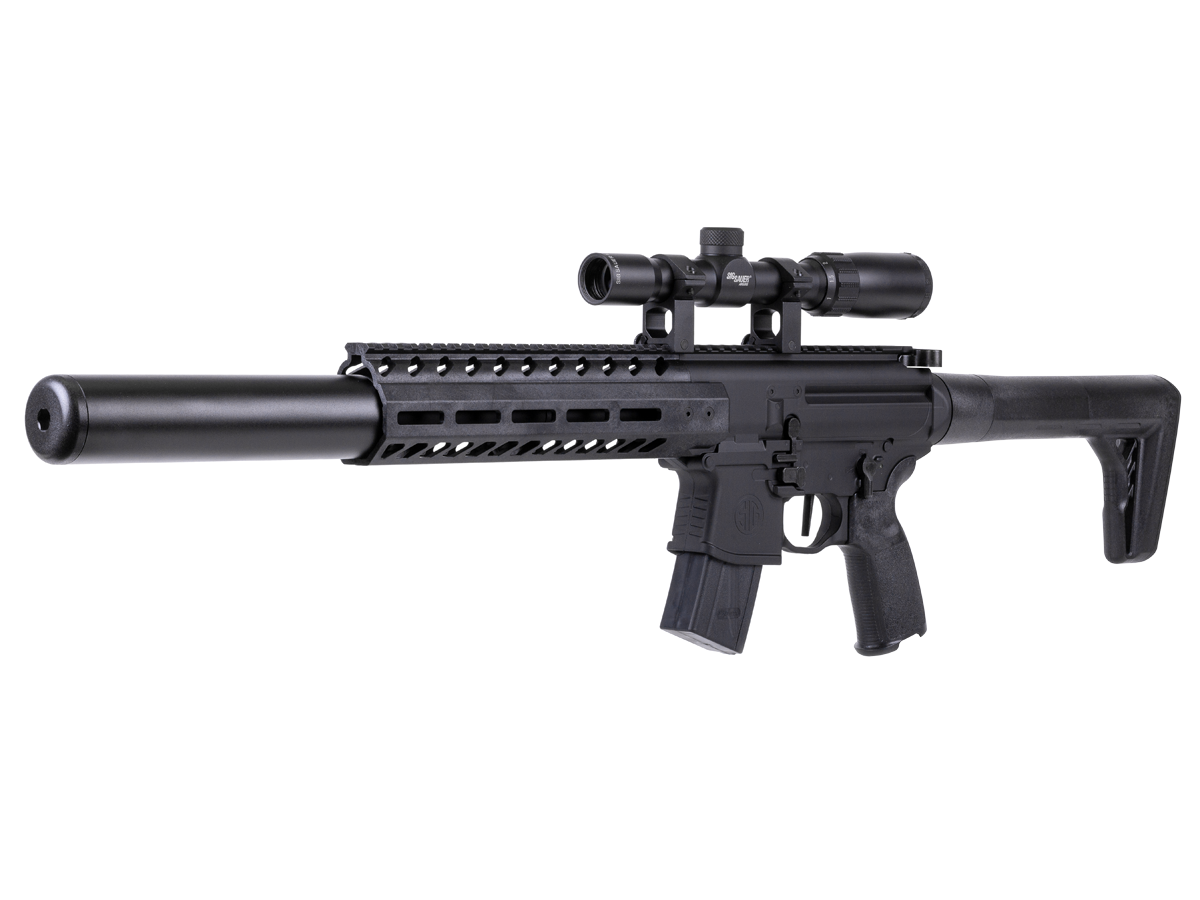 SIG Sauer MCX Pellet Rifle Gen 2, Black, Scoped 0.177