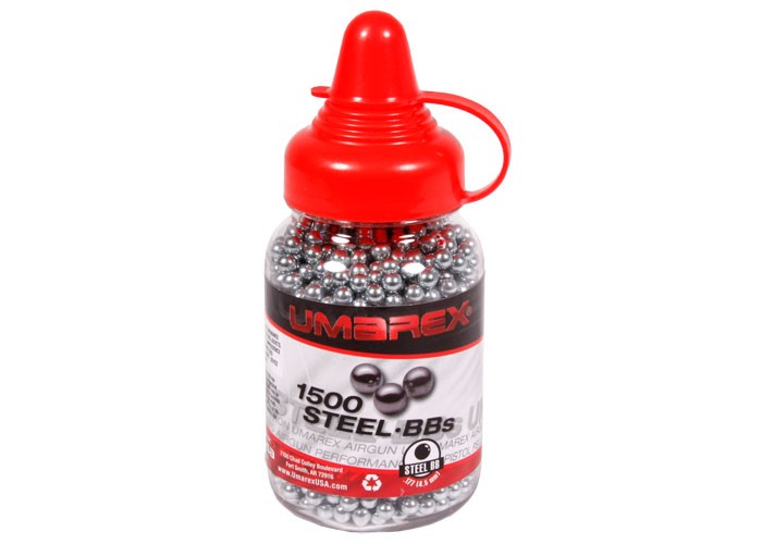 Umarex Precision Steel BBs 5.1 grains, Speedloader, 1,500ct, 0.177 0.177