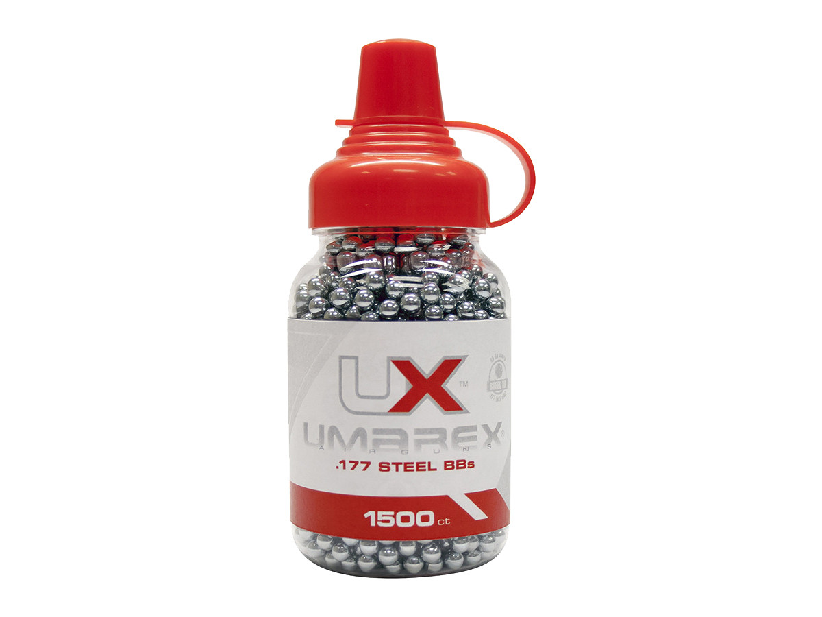 Umarex Precision Steel BBs 5.1 grains, Speedloader, 1,500ct, 0.177 0.177