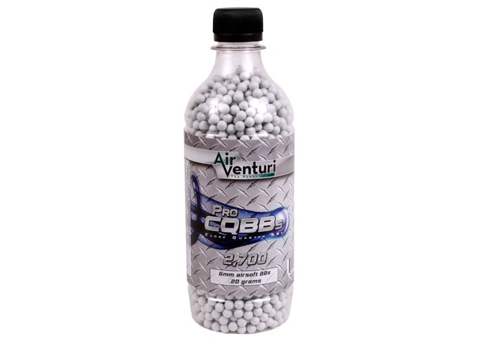 Air Venturi Pro CQBBs 6mm Airsoft BBs, 0.20g, 2,700 Rds, White