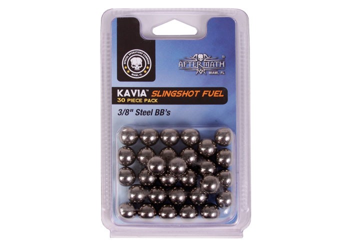 Aftermath Kavia Slingshot Fuel, 3/8" Steel BBs, 30ct