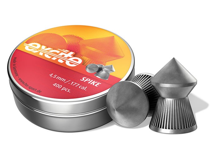H&N Excite Spike Pellets, .177 Cal, 8.64 Grains, Pointed, 400ct