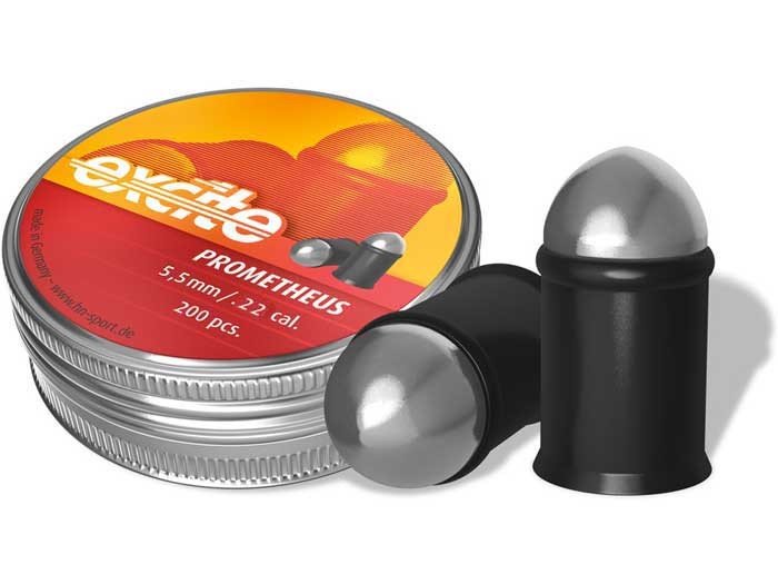 H&N Excite Prometheus Pellets, .22 Cal, 9 Grains, Domed, Lead-Free, 200ct 0.22