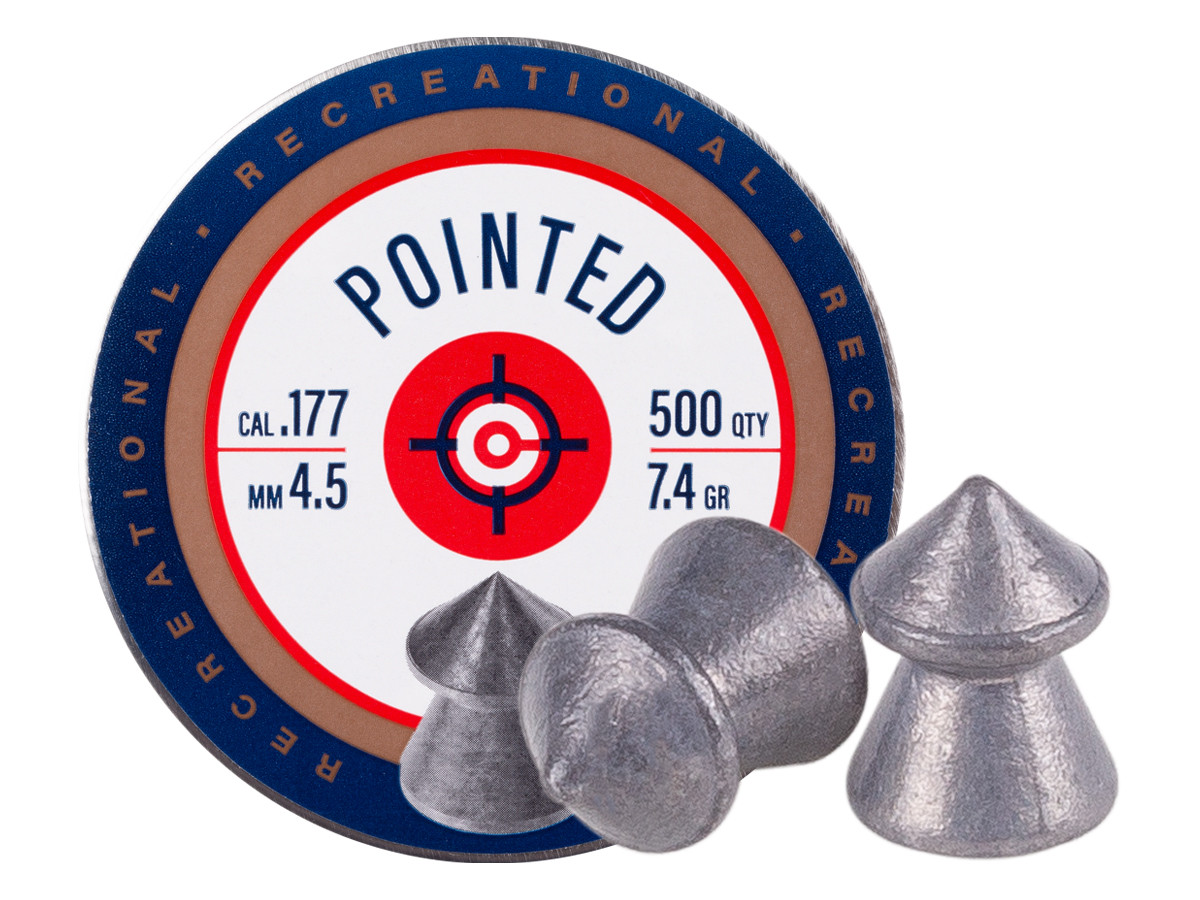 Crosman Field Hunting .177 Cal, 7.4 Grains, Pointed, 500ct