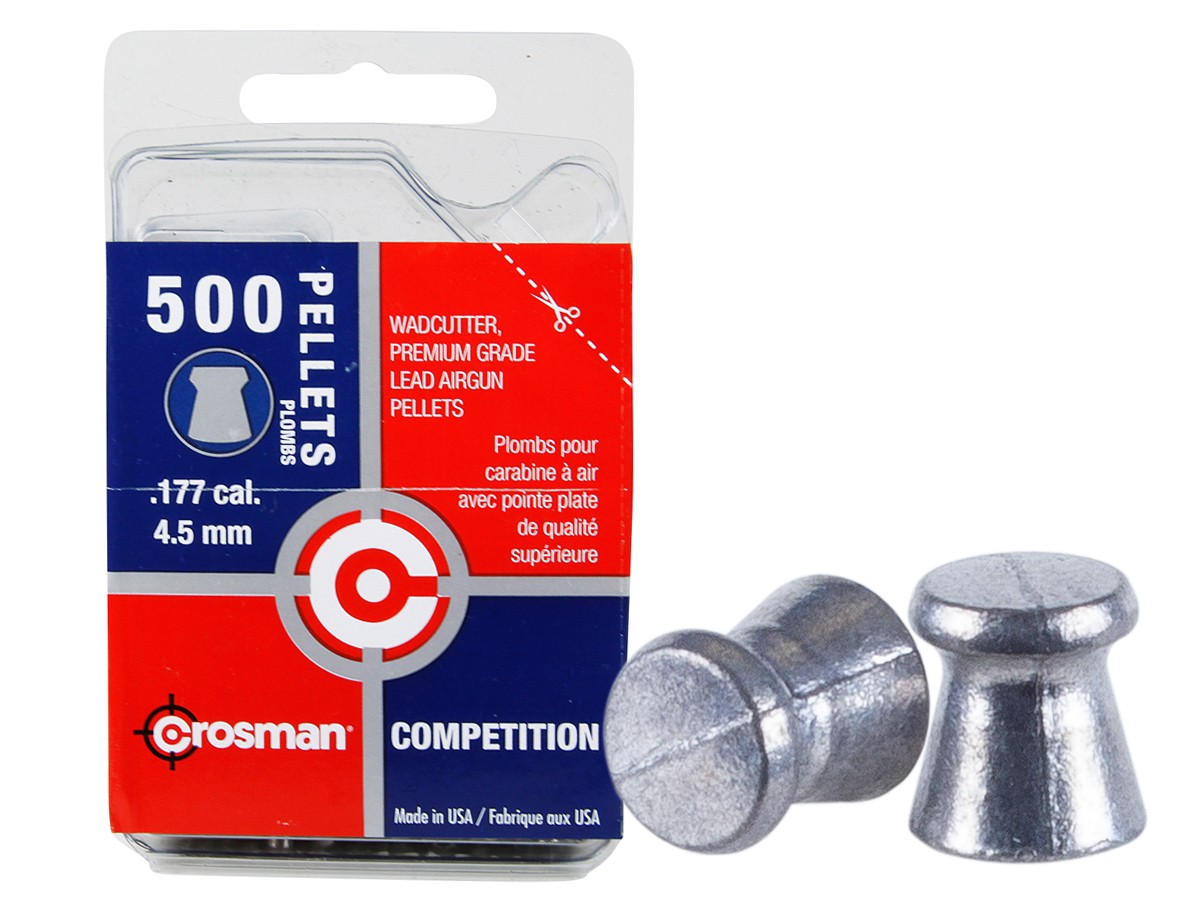 Crosman Competition .177 Cal, 7.4 Grains, Wadcutter, 500ct