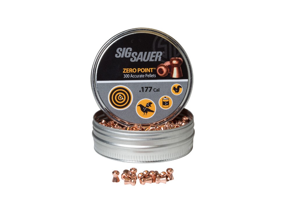 Sig Sauer Zero Copper-Plated .177 Cal, 10.65 Grains, Hollowpoint, 300ct