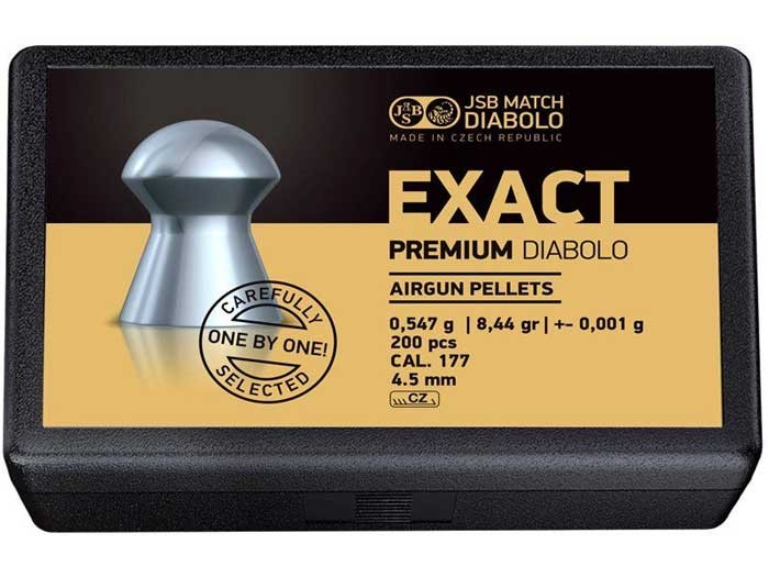 JSB Exact Premium Diabolo, .177 Cal, 8.44 Grains, Domed, 200ct 0.177