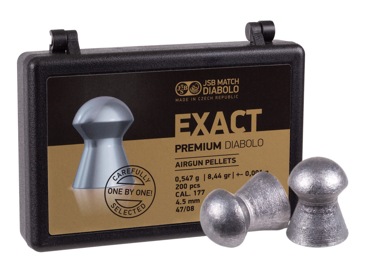 JSB Exact Premium Diabolo, .177 Cal, 8.44 Grains, Domed, 200ct