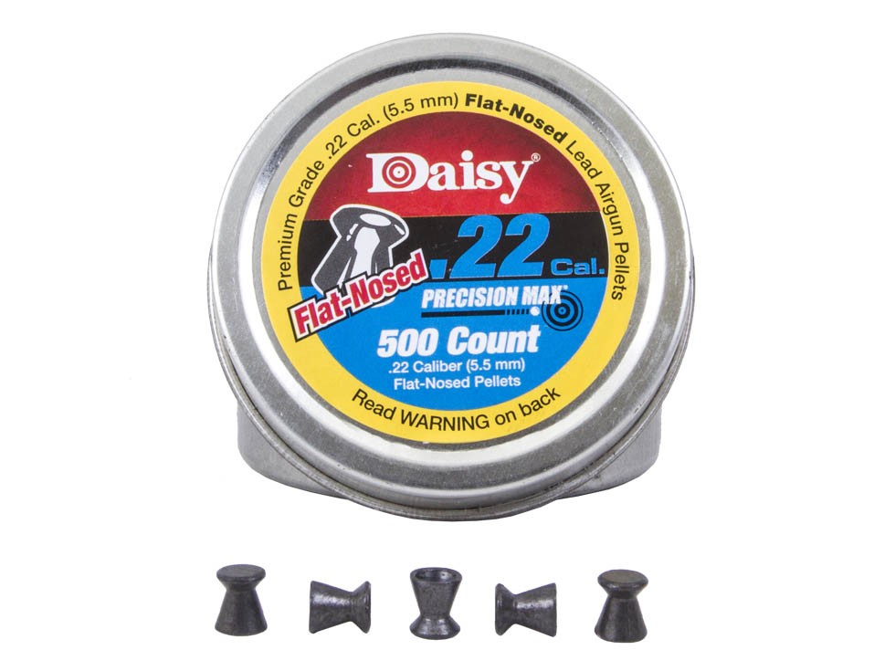 Daisy PrecisionMax .22 Cal, 13.8 Grains, Flat Nose, 500ct