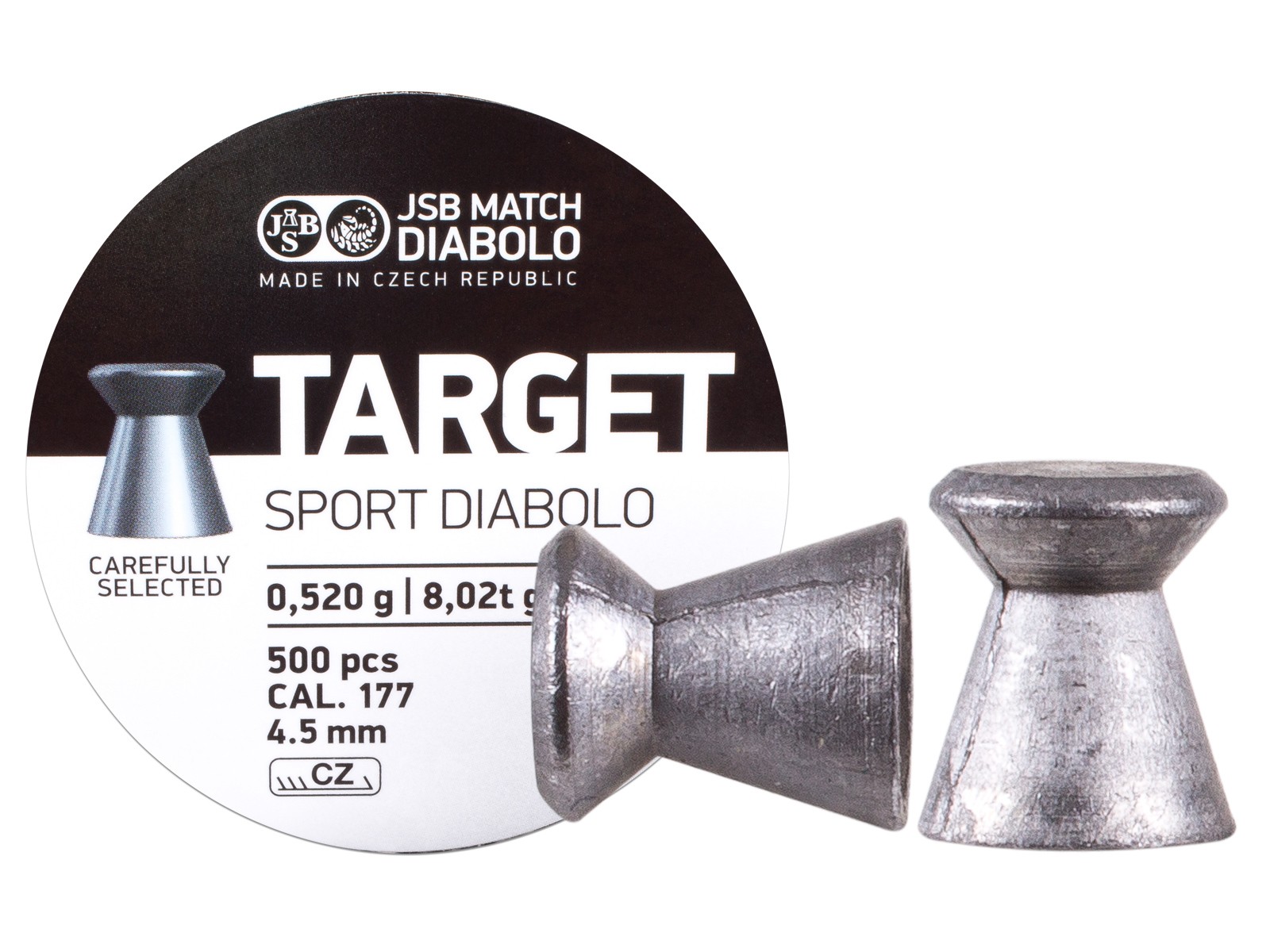 JSB Target Sport .177 Cal, 8.02 Grains, Wadcutter, 500ct