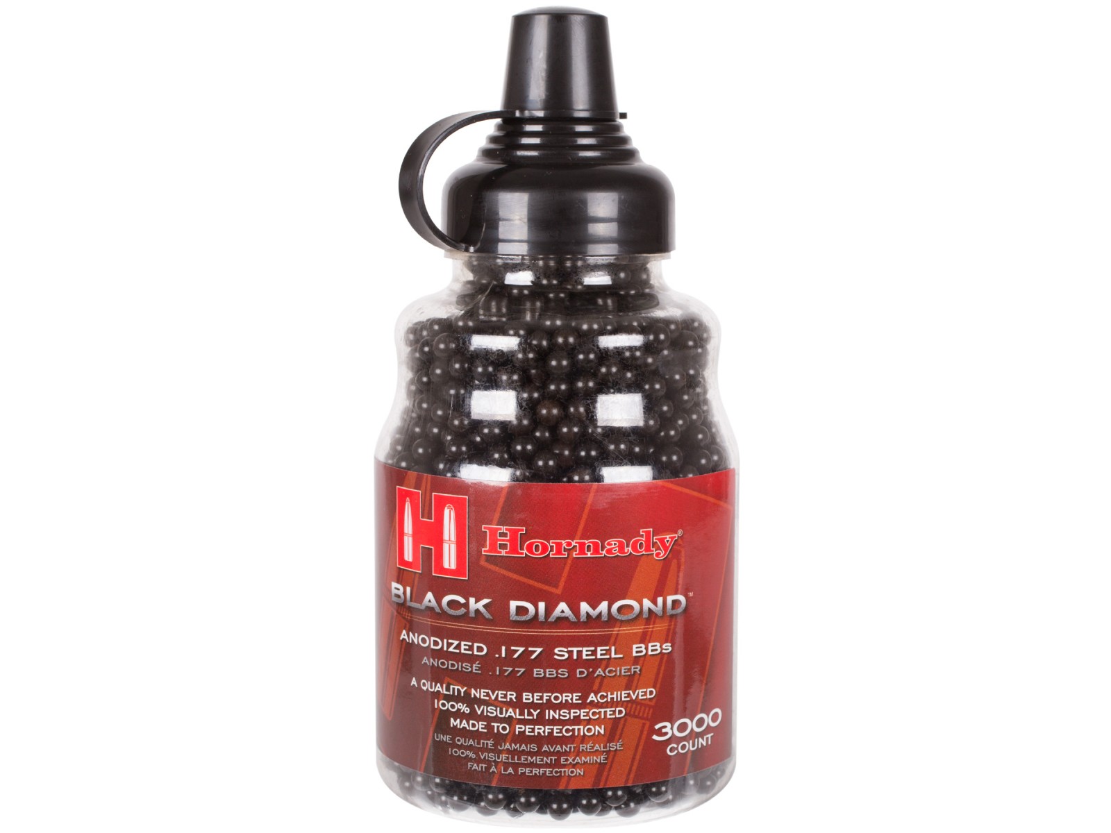 Hornady Black Diamond Steel BBs, .177 Cal, 5.1 Grains, Anodized Finish, 3000ct