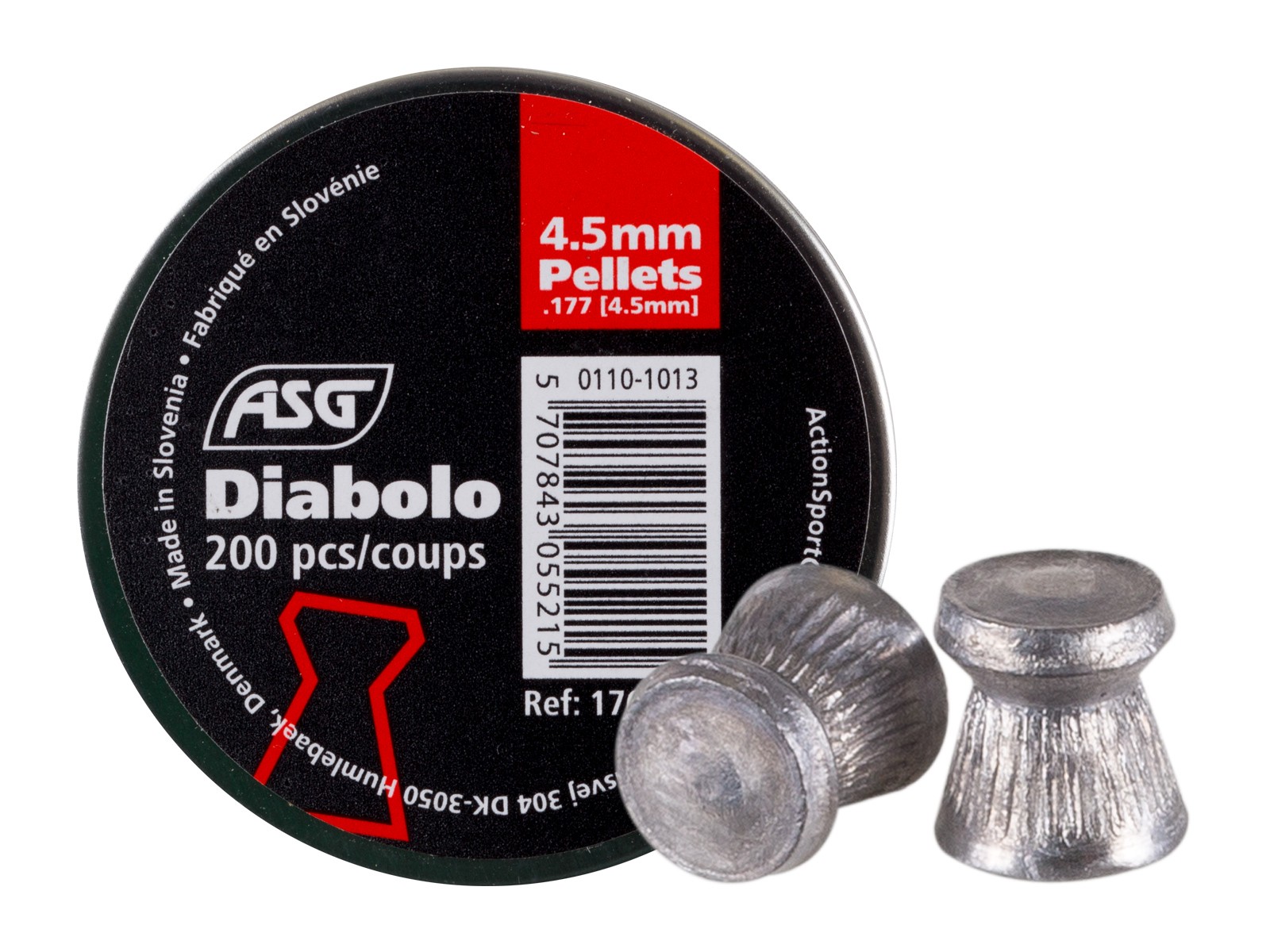 ASG Diabolo .177 Cal, 7.25 Grains, Flat Nose, 200ct