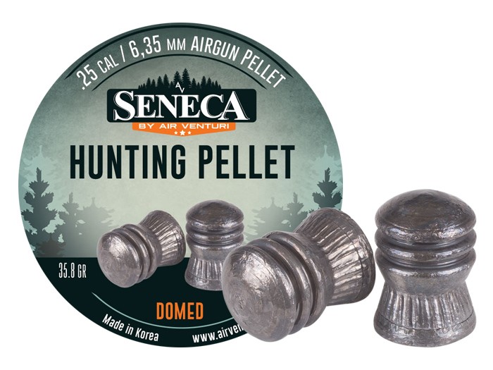 Seneca .25 Cal, 35.8 Grains, Domed, 100ct 0.25