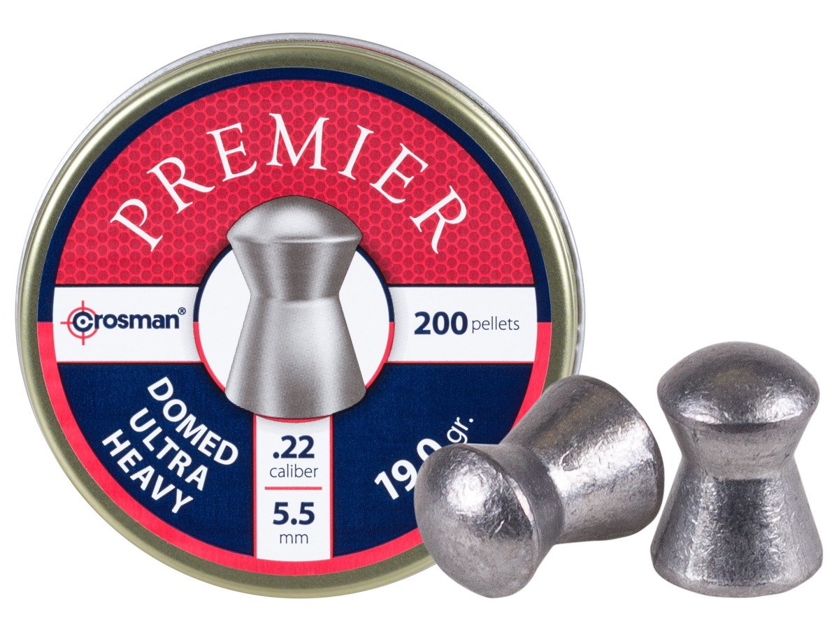 Crosman Premier .22 Cal, 19 Grains, Domed, 200ct 0.22