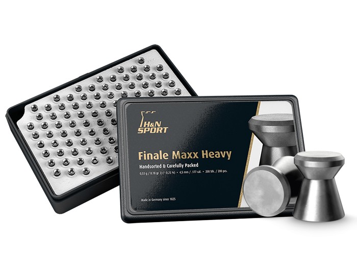 H&N Finale Maxx Heavy .177 cal, 8.18 Grains, 4.49mm, Wadcutter, 200ct 0.177