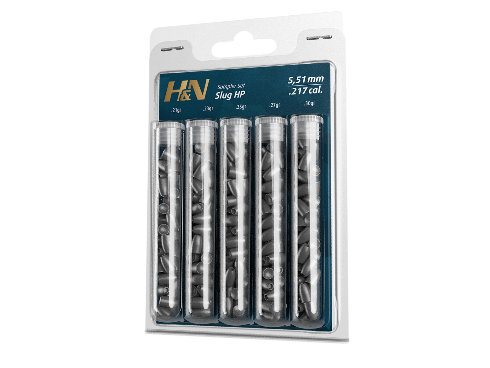 H&N Slug HP Sampler, .217 Cal., 5 Types 0.22