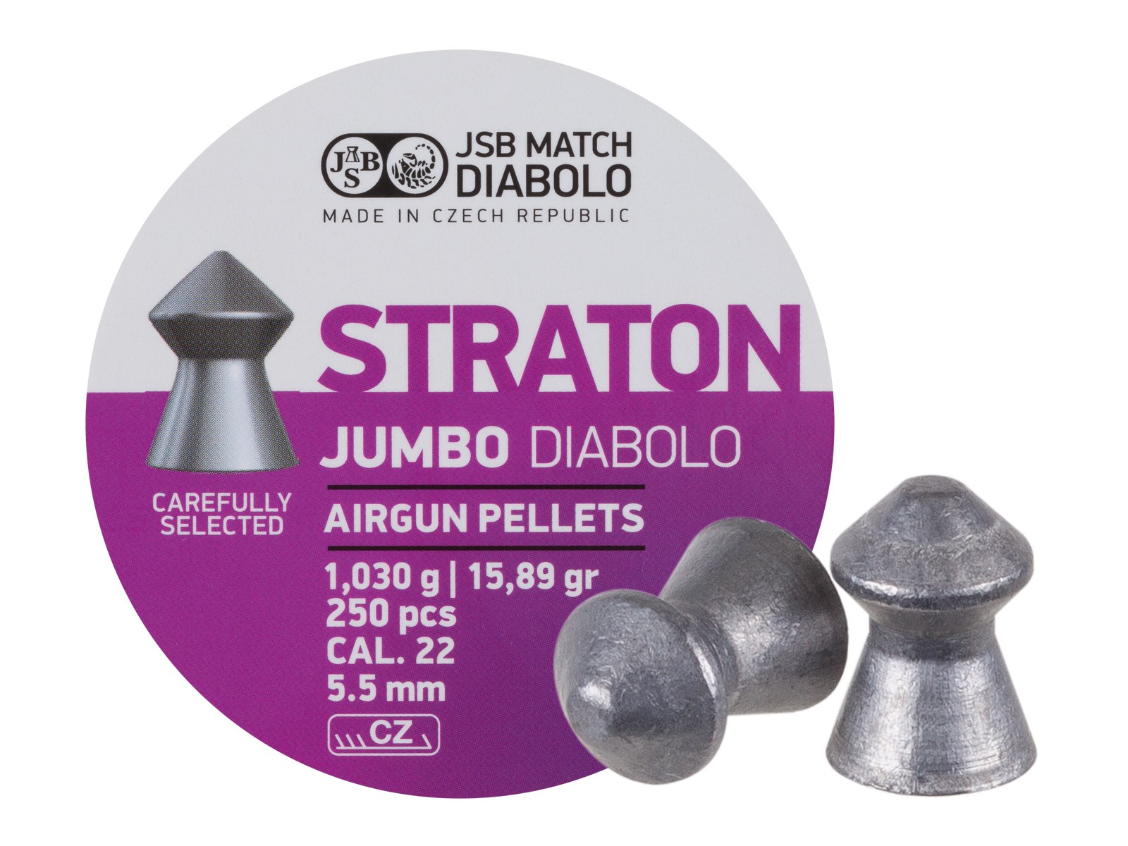 JSB Diabolo Jumbo Straton .22, 15.89gr, Pointed, 250 ct