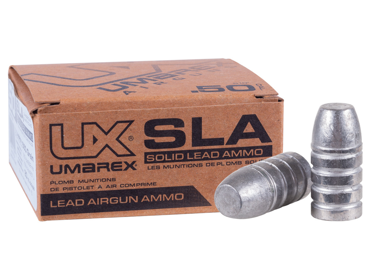 Umarex SLA - Solid Lead Ammo - .510/.50 cal, 550 grain (20ct.)