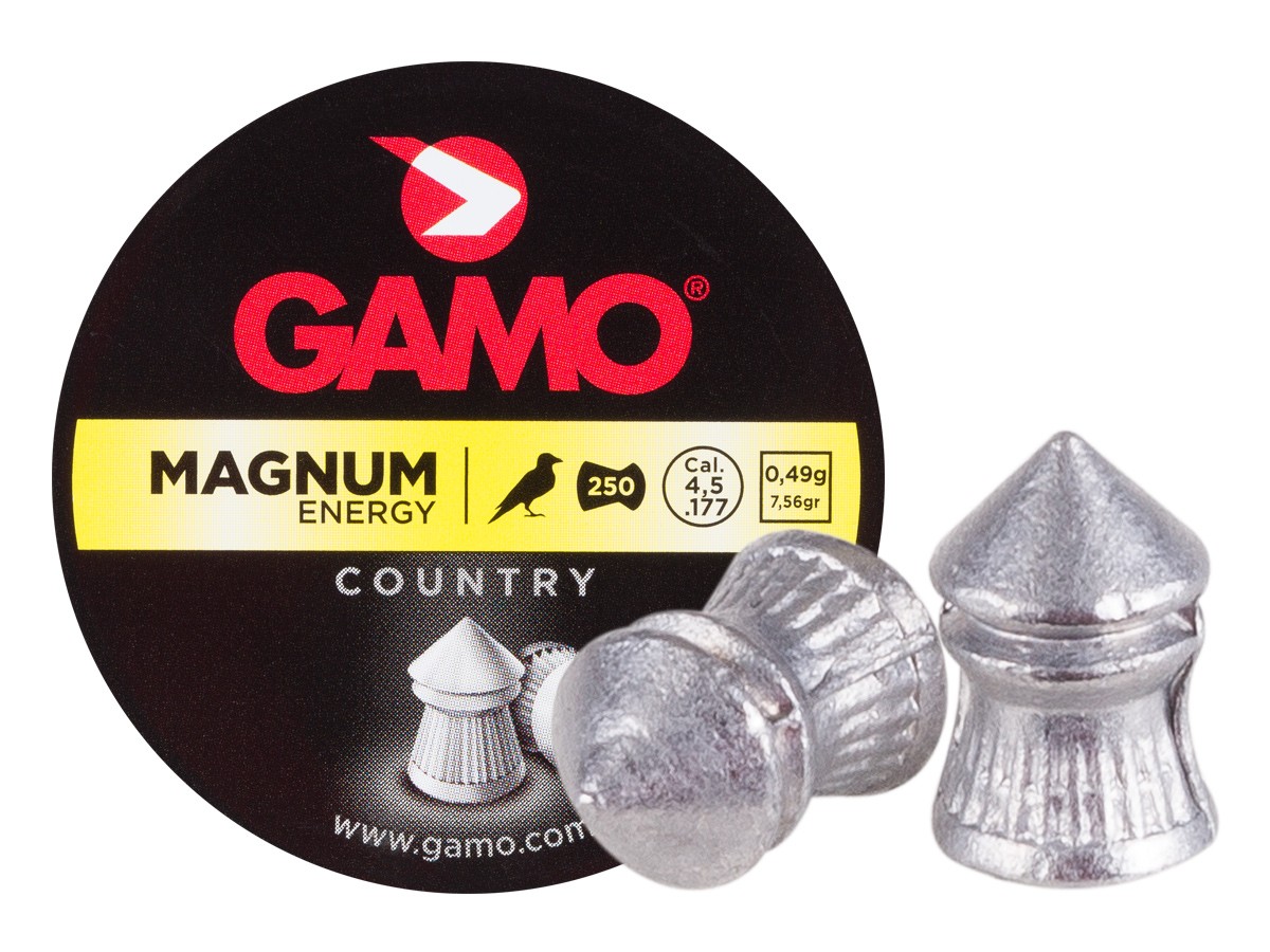 Gamo Magnum .177 Cal, 7.87 Grains, Pointed, 250ct
