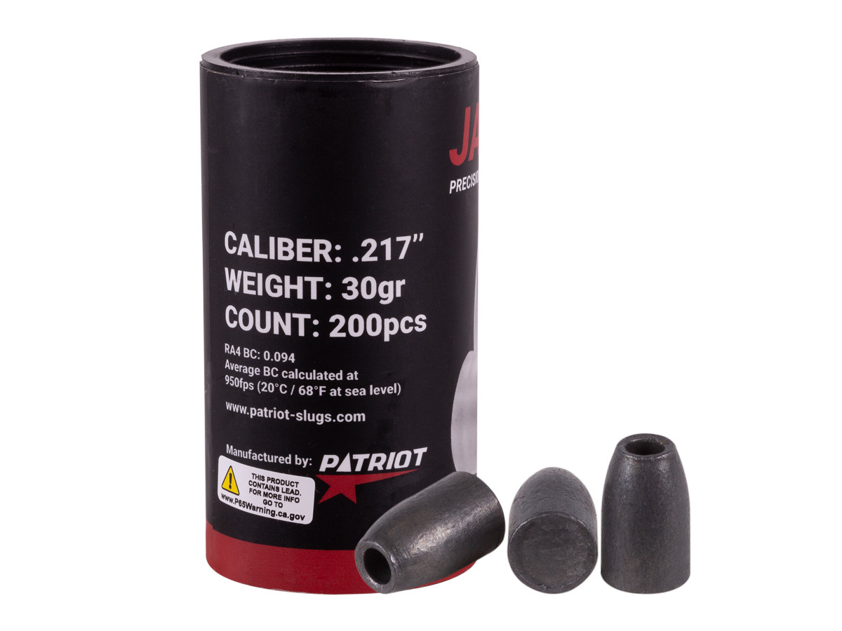 Patriot Javelin Slug, .217 Cal., 30 Grains, Hollowpoint, 200ct 0.22