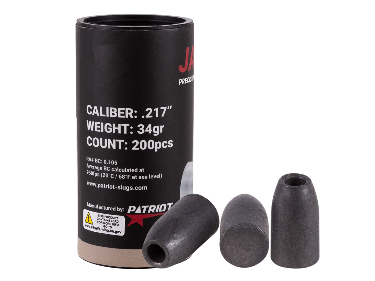 Patriot Javelin Slug, .217 Cal., 34 Grains, Hollowpoint, 200ct 0.22