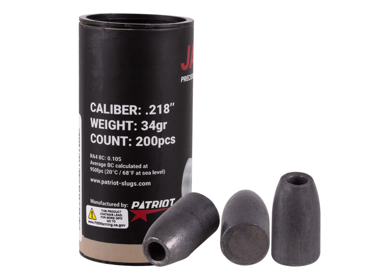 Patriot Javelin Slug Gen 2, .218 Cal., 34 Grains, Hollowpoint, 200ct