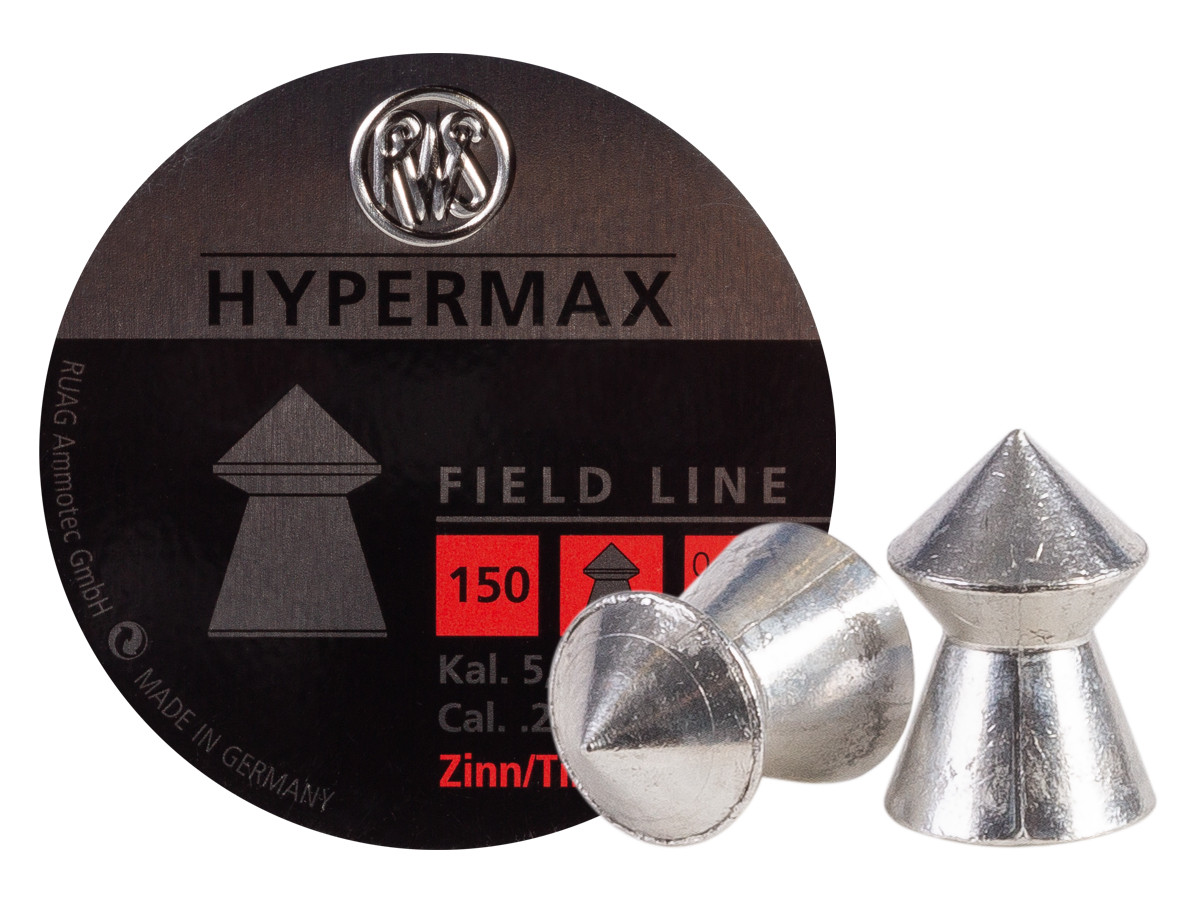 RWS HyperMAX .22 Caliber, 9.9 Grains, Pointed, 150 ct