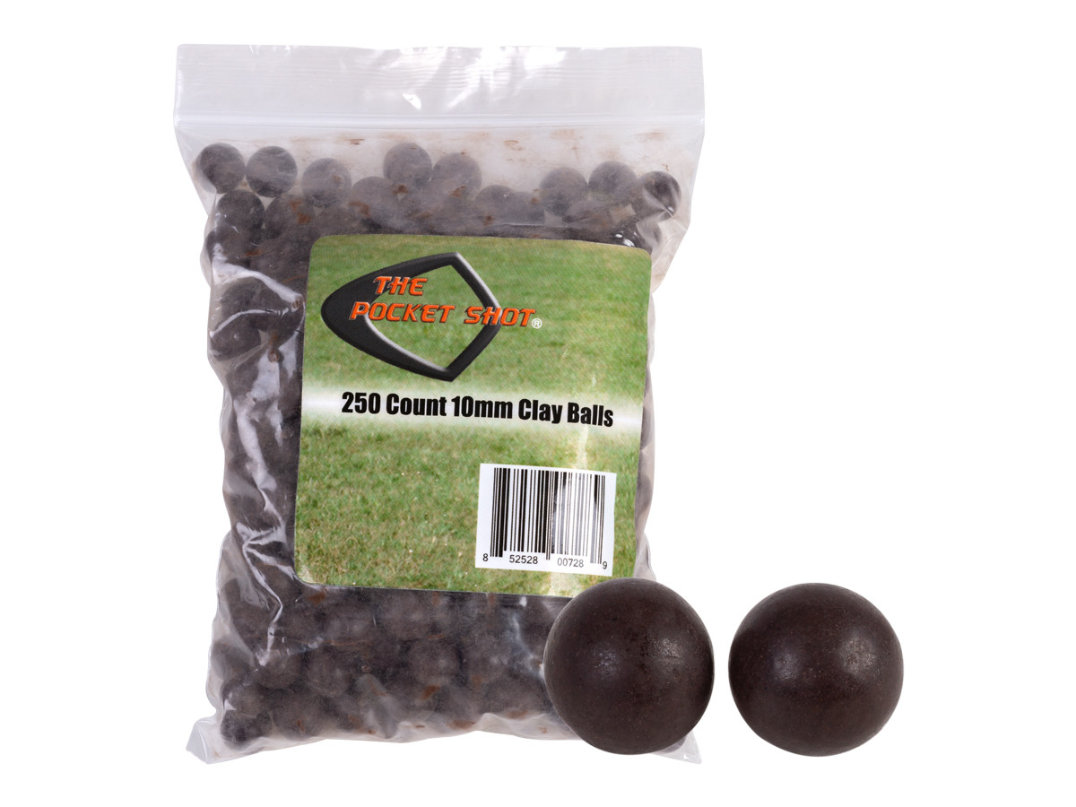 Pocket Shot 10mm Clay Balls, 250 Count