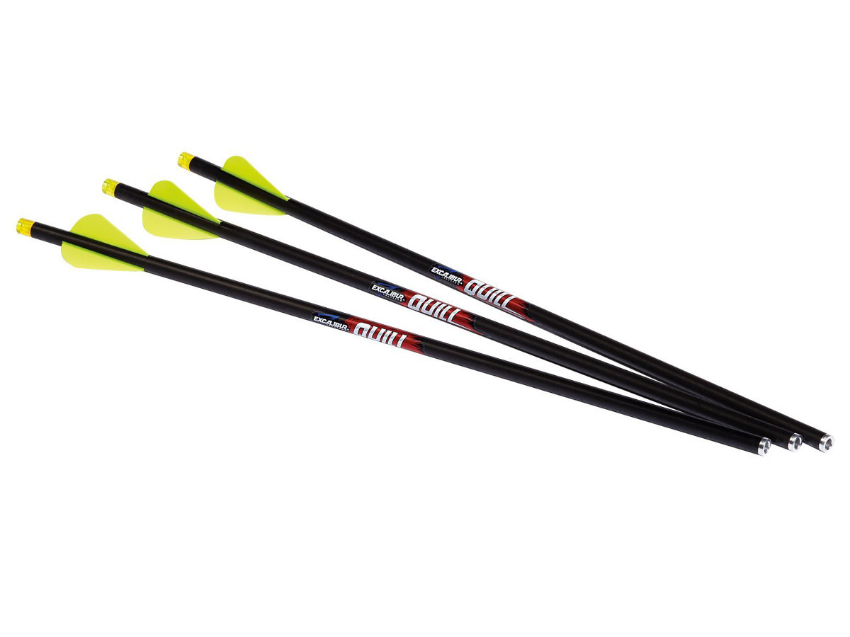 Excalibur Quill 16.5" Illuminated Carbon Arrows, 3 Pack