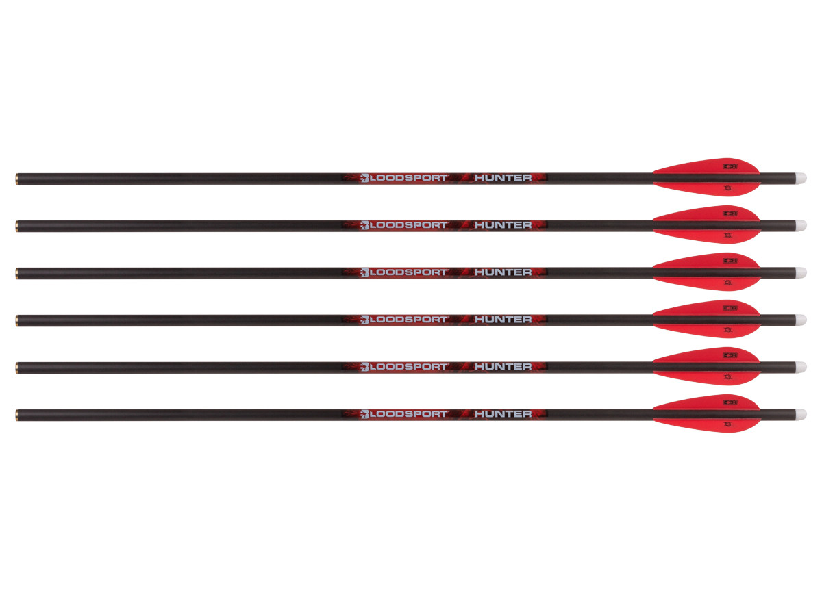 Bloodsport Hunter 22" Crossbow Bolt, 6 Pack